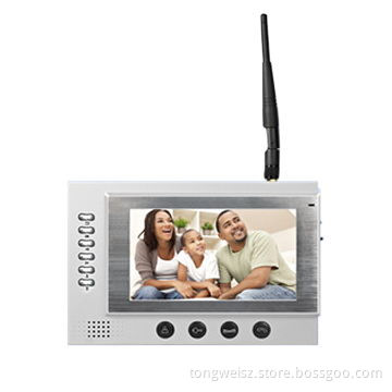 2.4GHz Digital Wireless video doorphones, snapshot function, recording function, resolution 800*480